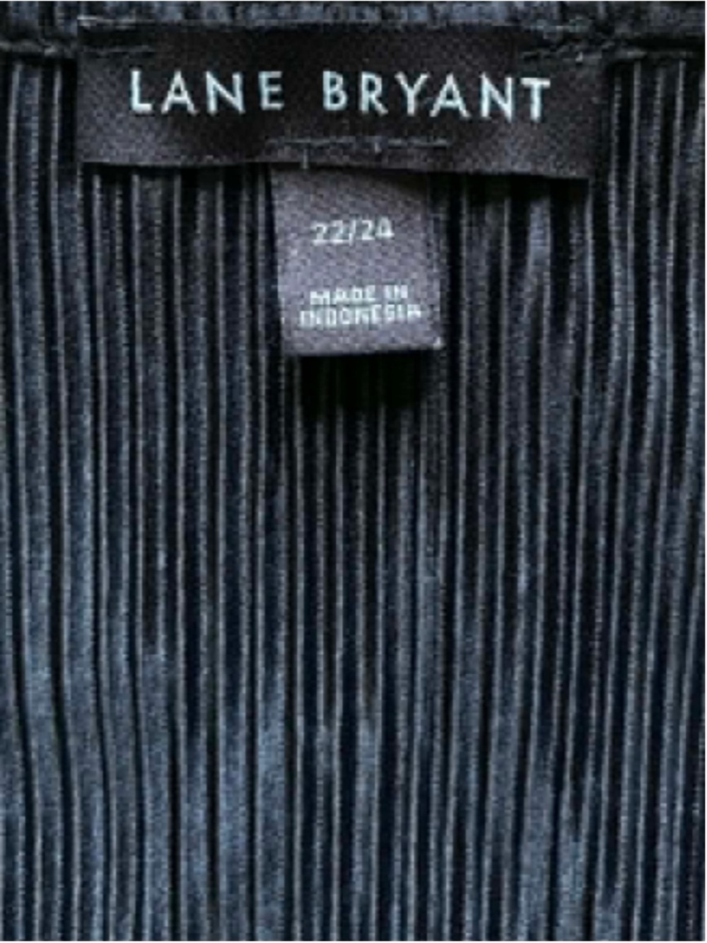 Women's Lane Bryant Pleated Blouse Black Size 22/24 - Picture 4 of 8